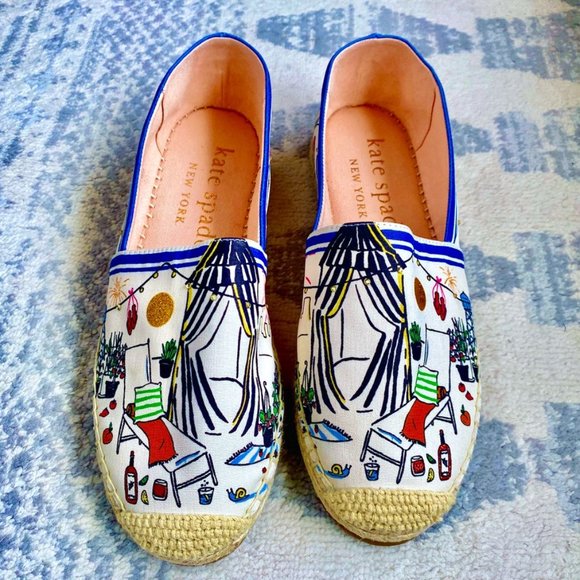 Kate Spade Rooftop Espadrilles Like New - Picture 2 of 13